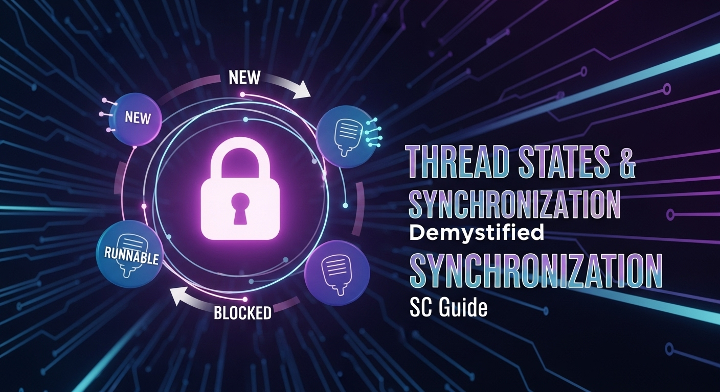 Thread States & Synchronization: Java Multi-threading සිංහලෙන් - SC Guide