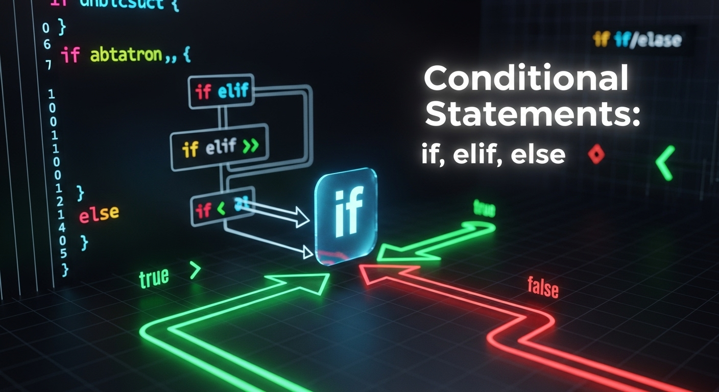 Python වල if, elif, else - තීරණ ගන්න හැටි (SC Guide)