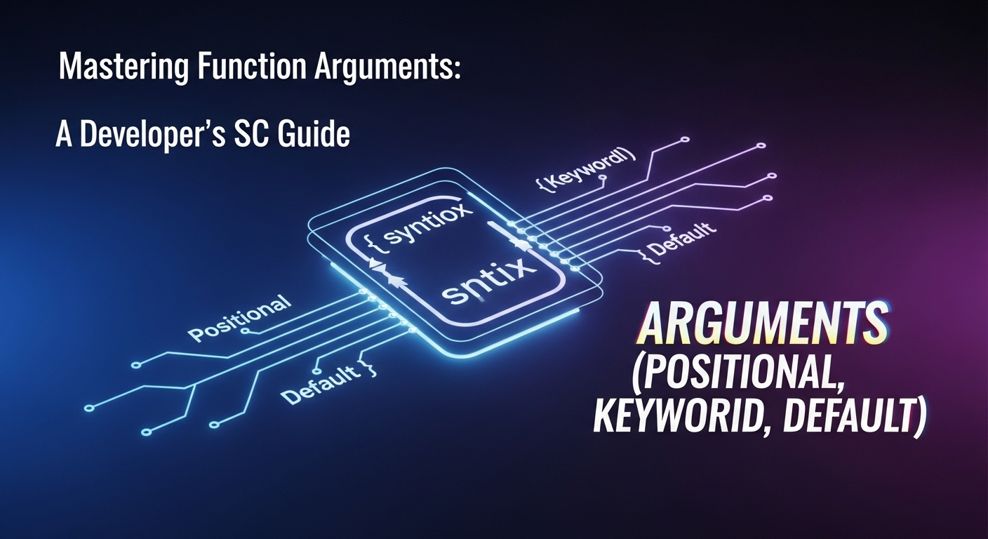 Python Functions වල Arguments ගැන සරලව - Positional, Keyword, Default SC Guide