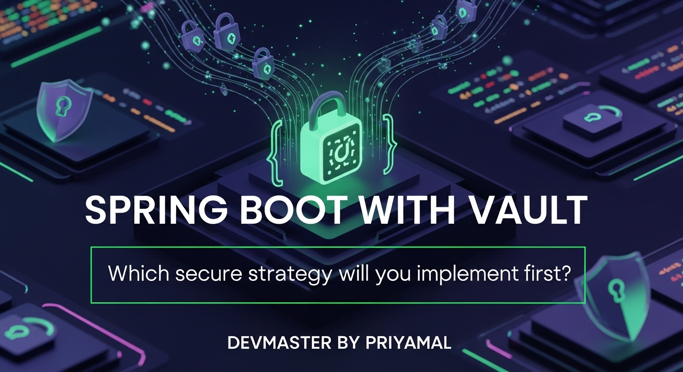Spring Boot Vault Secrets | HashiCorp Vault Sinhala Guide