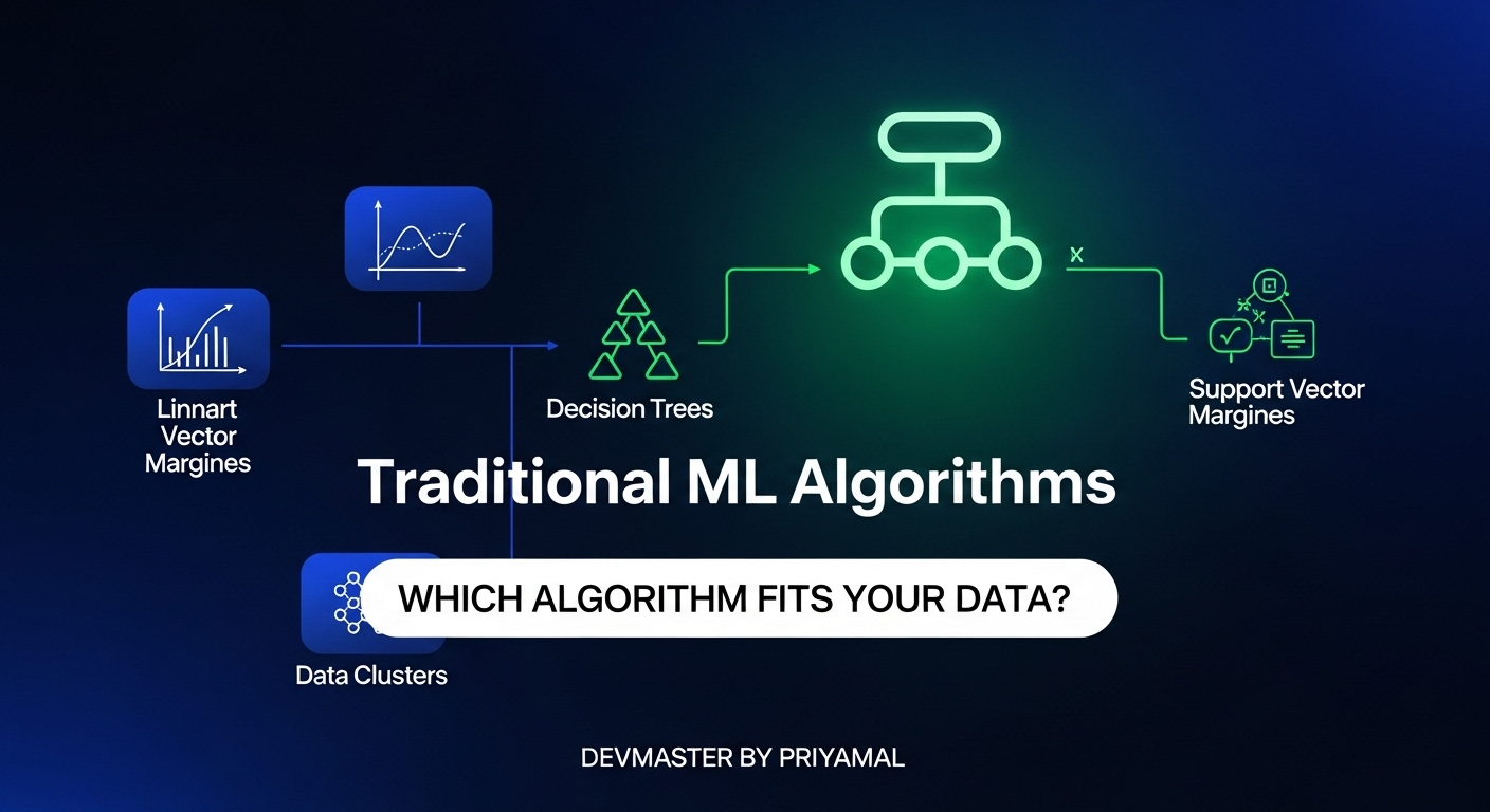 පැරණි Machine Learning Algorithms | Linear Regression, SVM, Decision Trees Sinhala Guide