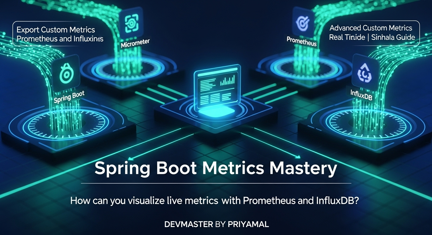 Spring Boot Micrometer Metrics: Prometheus & InfluxDB - සිංහල Guide