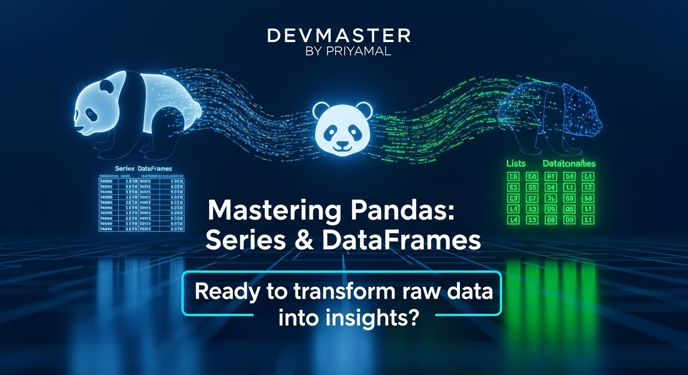 Python Pandas Series & DataFrames - Data Science Sinhala Tutorial