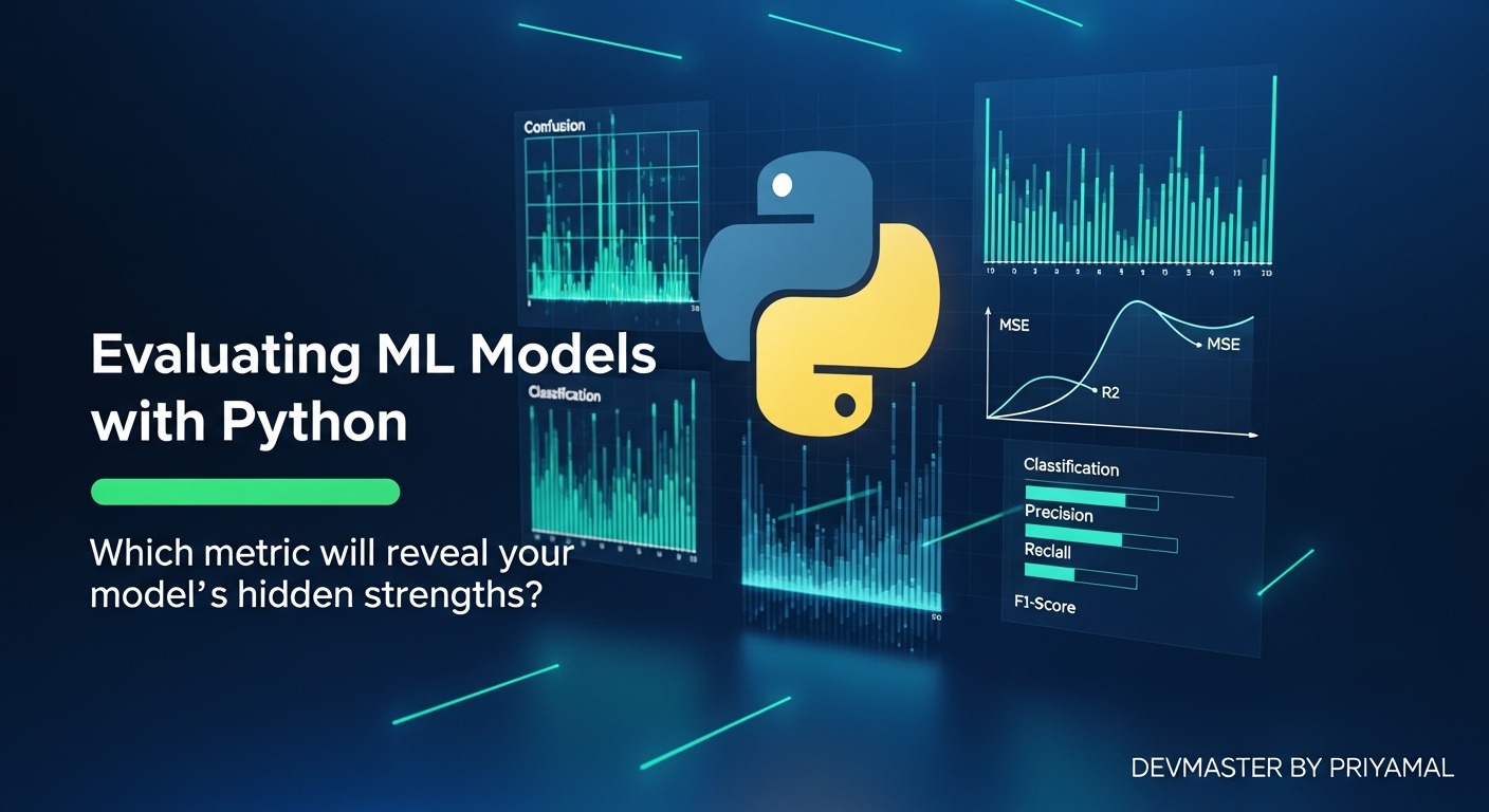 Python ML Model Evaluation Metrics | MSE, R2, Accuracy, Precision, Recall, F1 | Sinhala Guide