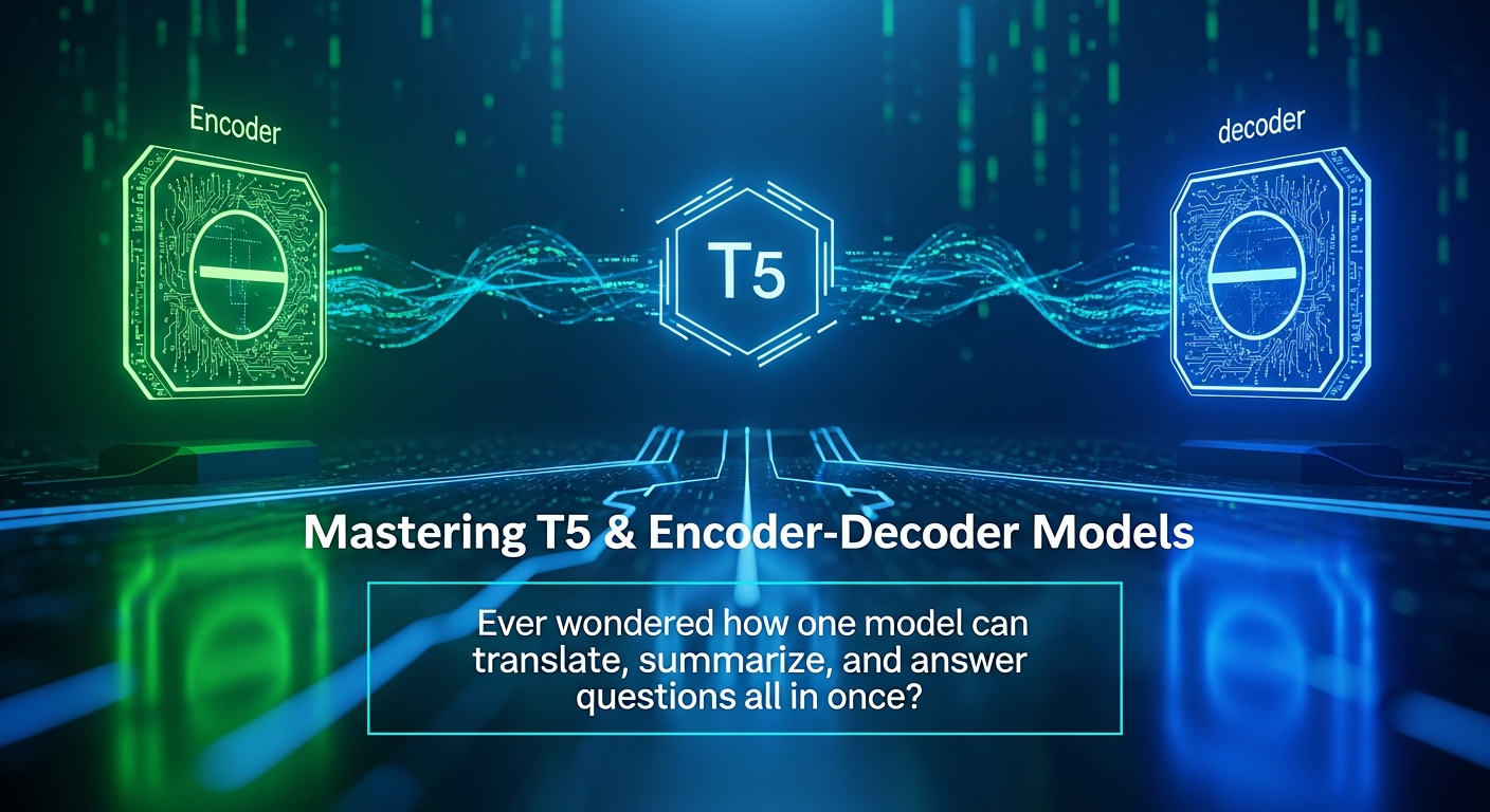 T5 Model and Encoder-Decoder Architecture Explained in Sinhala