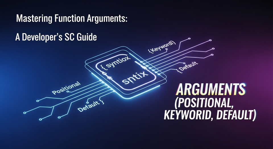 Python Functions වල Arguments ගැන සරලව - Positional, Keyword, Default SC Guide