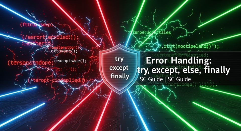Python වල Error Handling | Try, Except, Else, Finally Explained - SC Guide