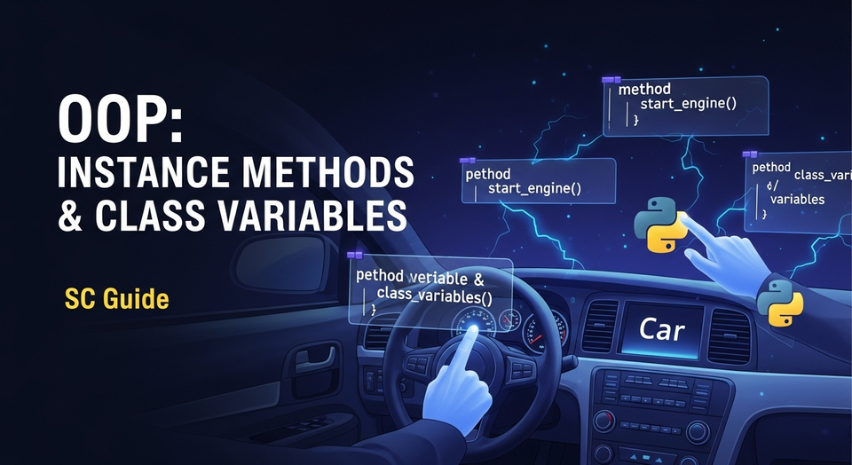 Python OOP: Instance Methods & Class Variables (සිංහල Programming Guide)