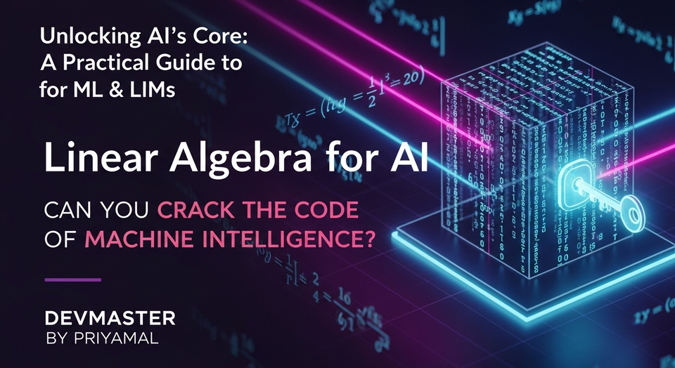 AI සඳහා Linear Algebra ඉගෙන ගමු | Vectors, Matrices, Eigenvalues, LLMs | Sinhala Guide