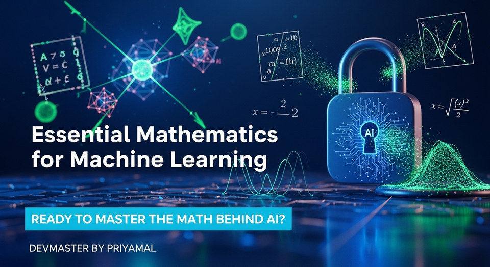 AI සඳහා ගණිතය: Linear Algebra, Calculus, Probability, Statistics | Sinhala Guide