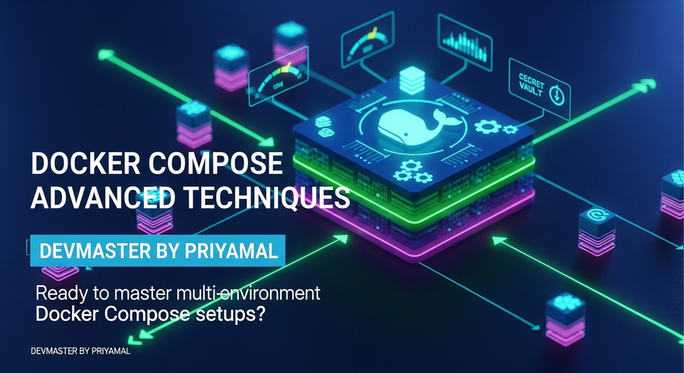 Docker Compose Advanced | Multi-Environment, Health Checks, Secrets | Sinhala Guide