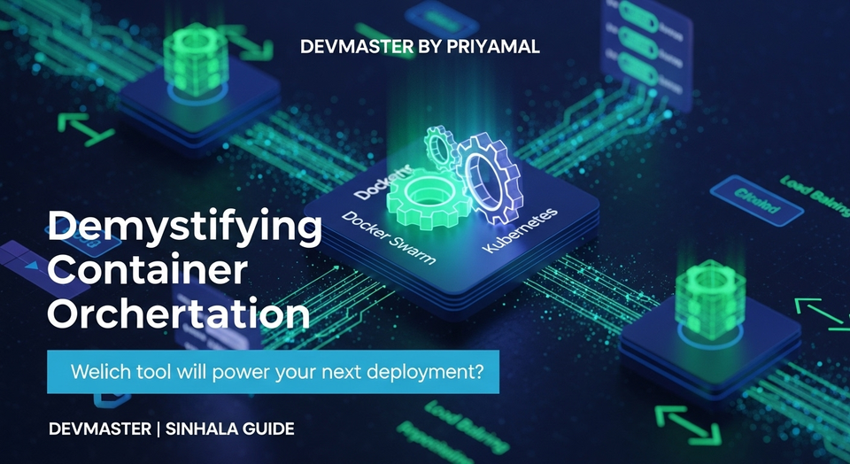 Docker Orchestration Sinhala Guide | Swarm vs Kubernetes | Container Management