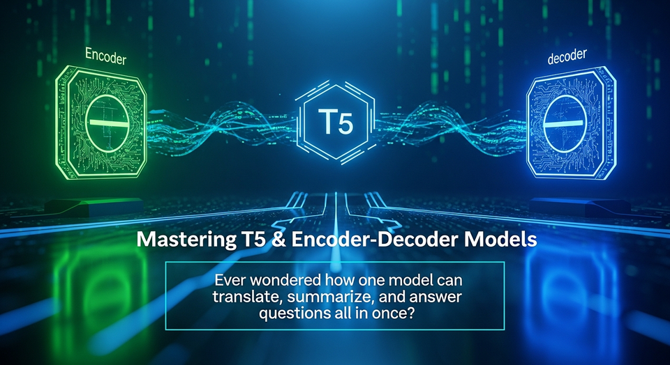 T5 Model and Encoder-Decoder Architecture Explained in Sinhala